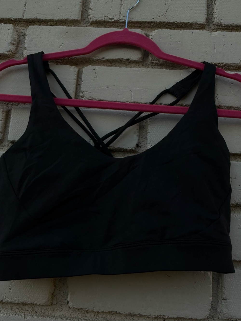 Prana Crossback Sports Bra in Black - Size Large